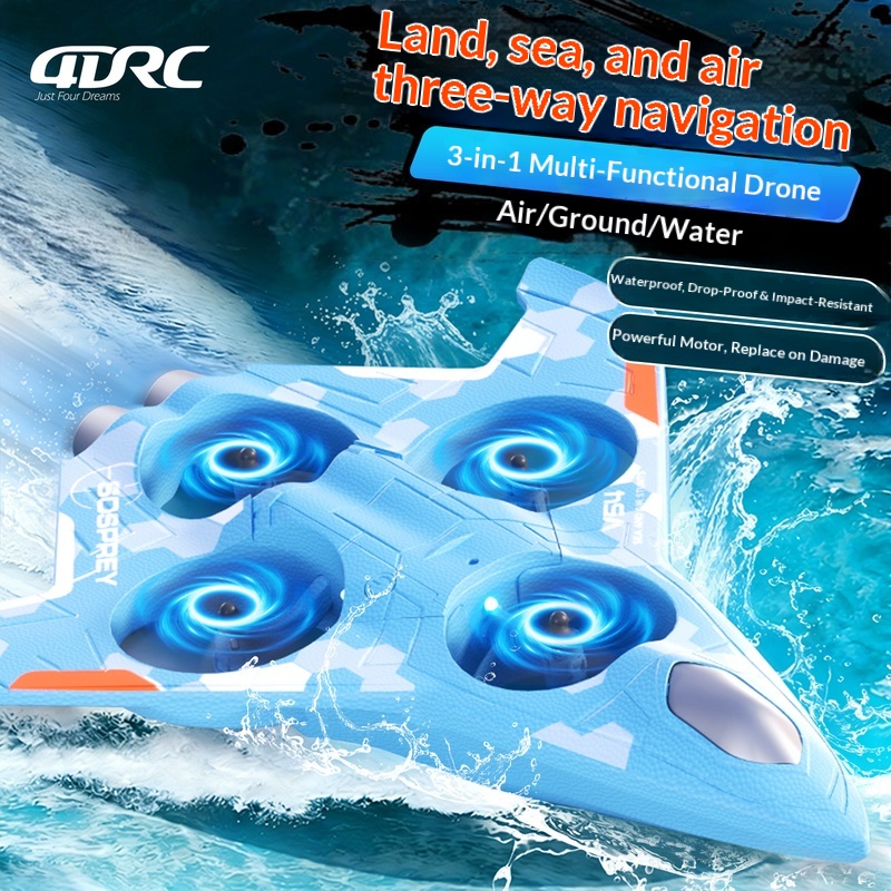 Rc Drone And Flying Car - Sosprey 3 In 1 Sea Land