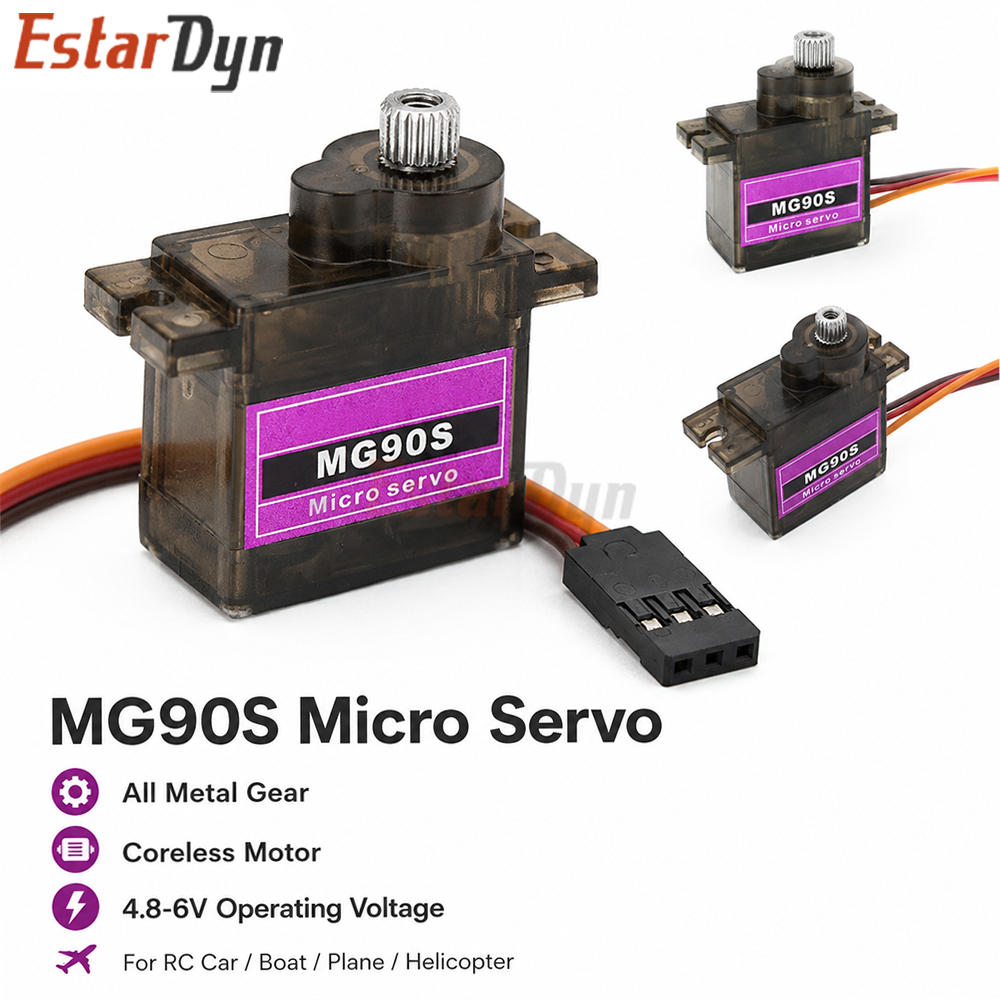Drone Rc Board - Estardyn MG90S Digital Metal Gear 9g