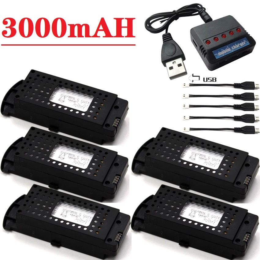 Drone Zll Rc - Q6 Drones Battery 3.7V 3000mAh for