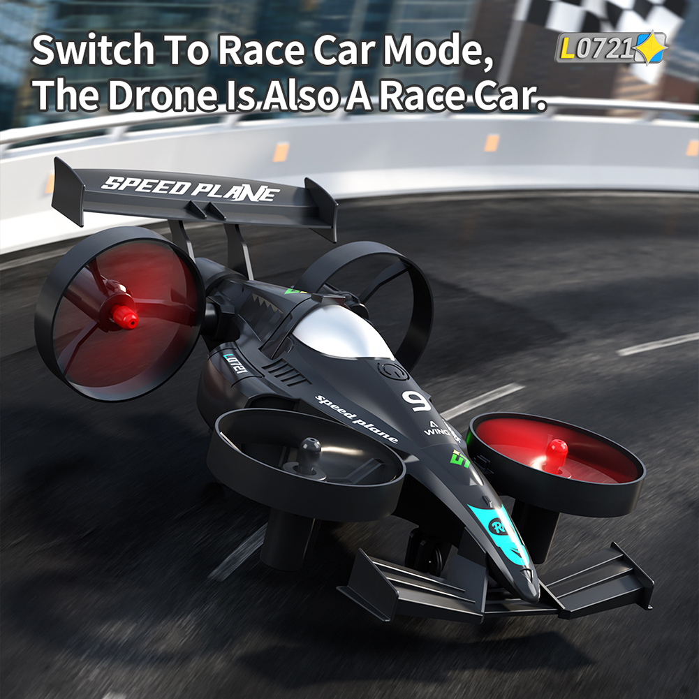 Rc Drone And Flying Car - 2-In-1 RC-Flying Car-Drone With Led Light