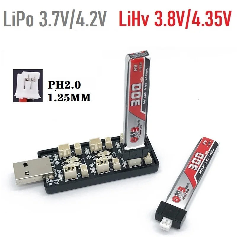 Drone Rc Board - 6CH USB 1S LiPo/LiHv 3.7V/4.2V 3.8V/4.35V