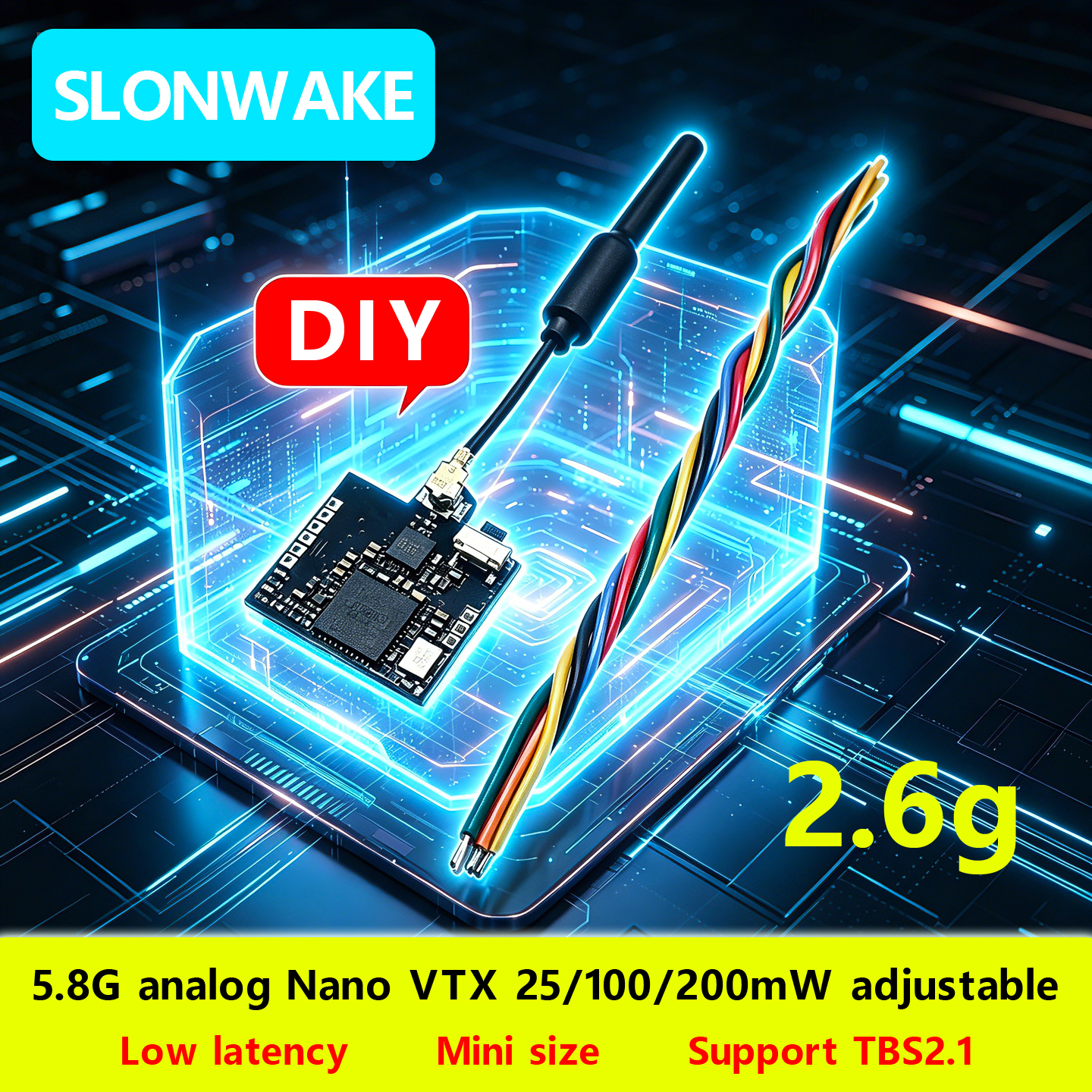 Drone Rc1 - SLONWAKE Nano 5.8G 48CH 200mW Micro