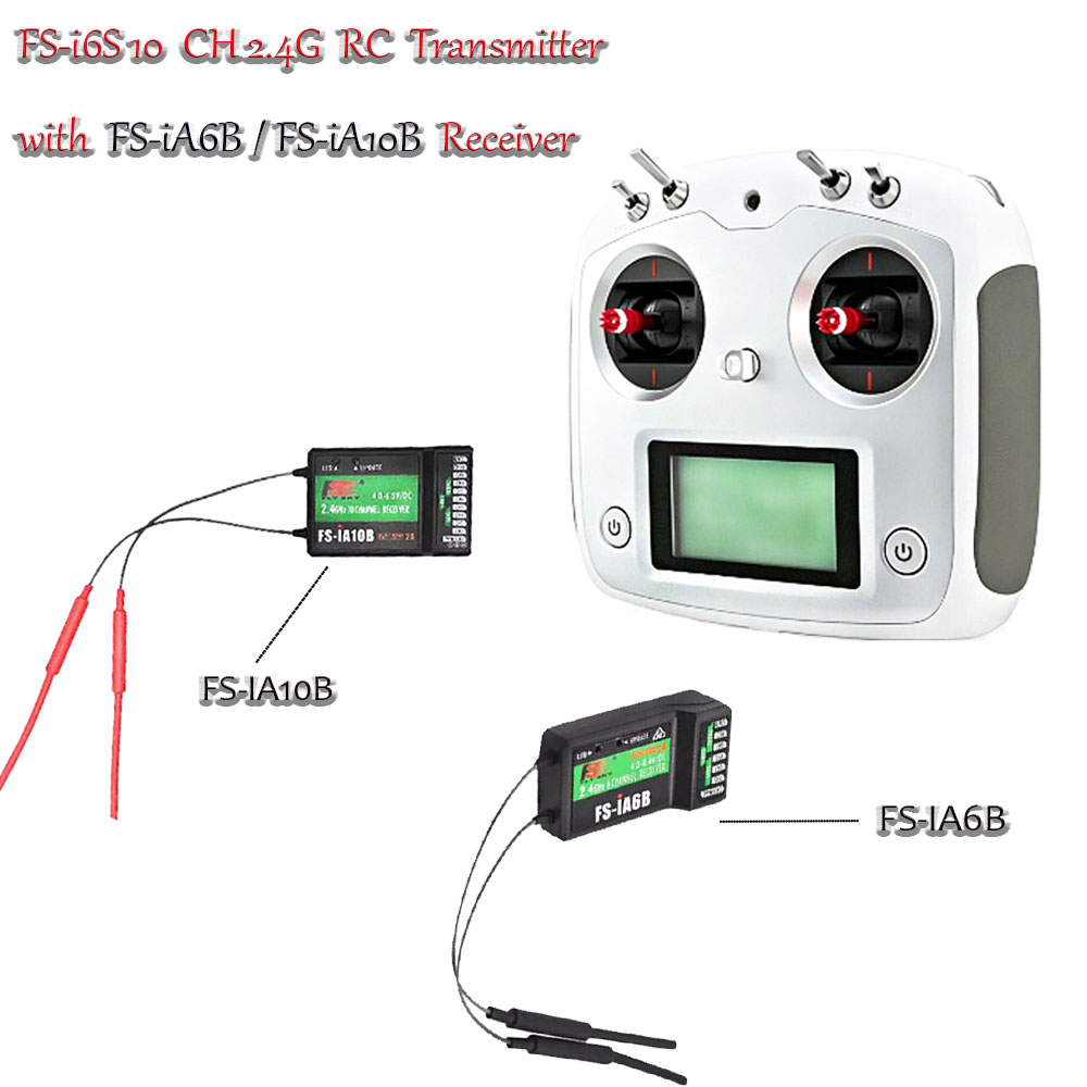 Drone Rc Transmitter And Receiver - FLYSKY FS-i6S 10CH 2.4G Radio Transmitter