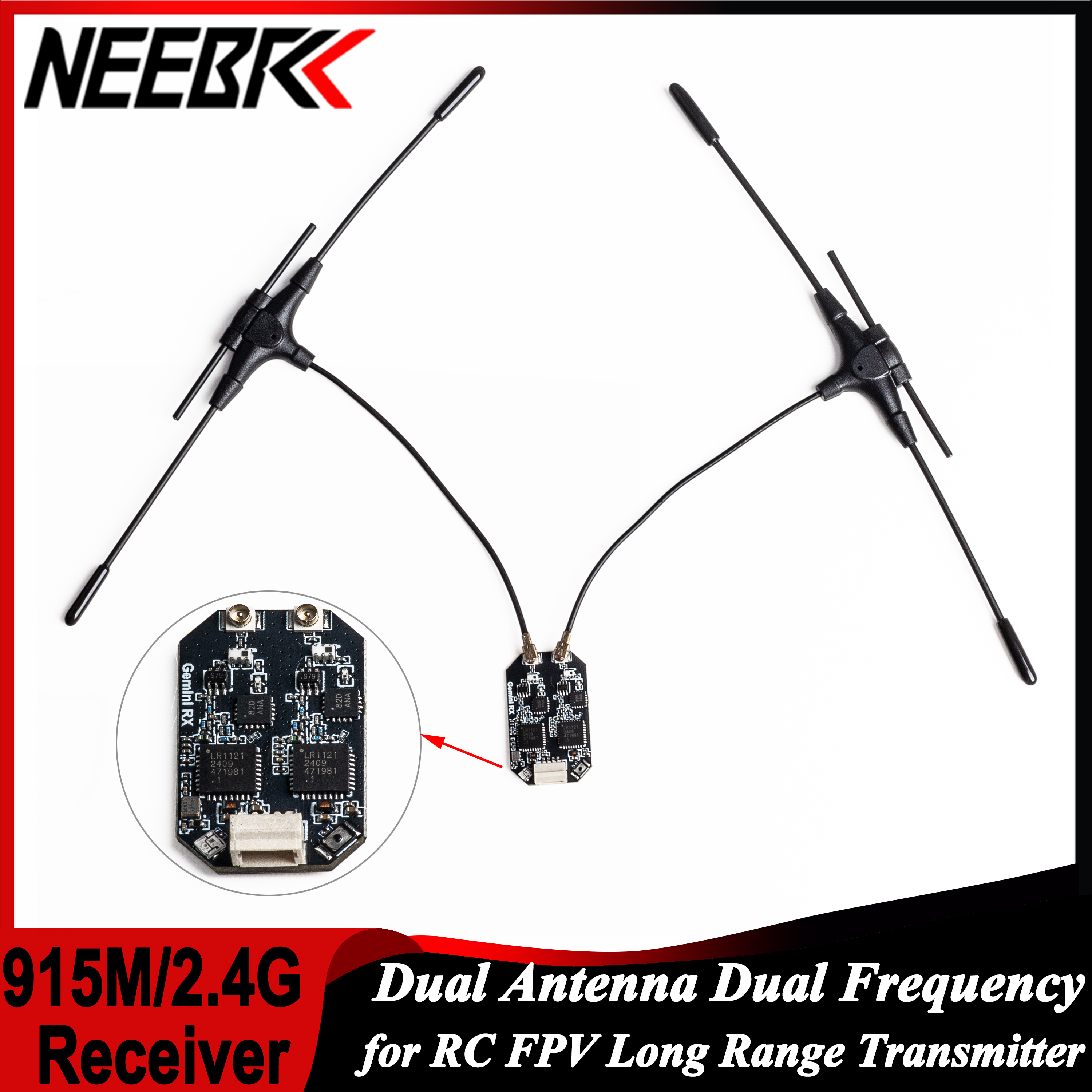 Fpv Antenna Receiver - ELRS 915MHz/2.4GHz Gemini Dual Antenna Dual