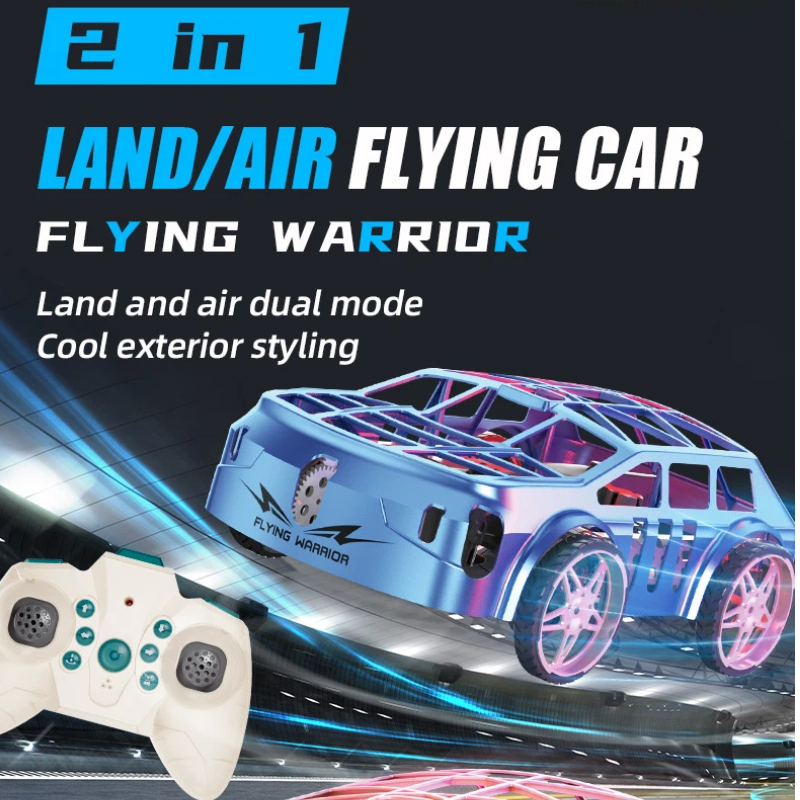 Rc Drone And Flying Car - Flying Warrior Land Air 2 In