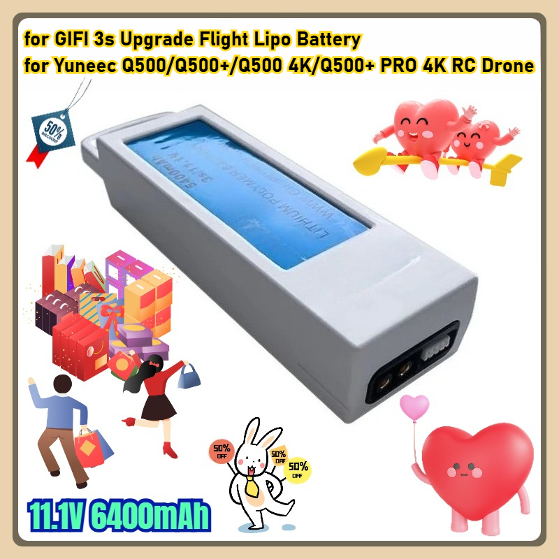 Drone Zll Rc - 11.1V 6400mAh for GIFI 3s Upgrade