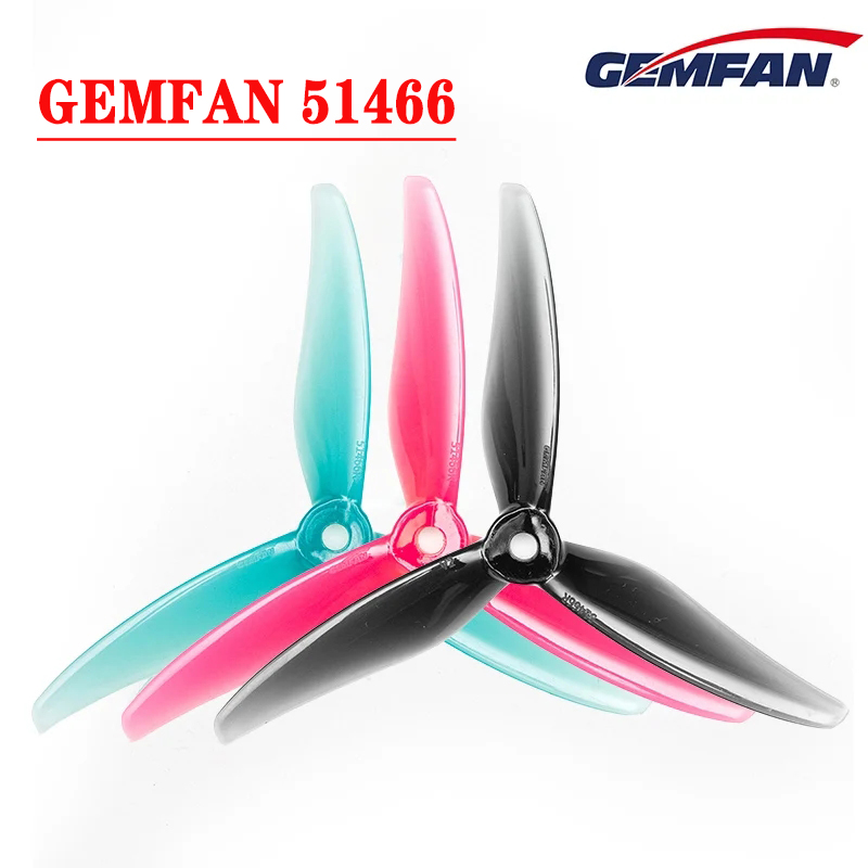 Drone Frame 5 Inch - 12PCS/ 6Pairs GEMFAN 5 inch 3-Blade/Tri-Blade