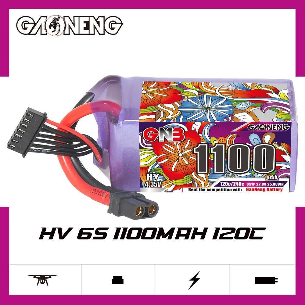2Pcs GNB 6S Lipo Battery 22.8V - Drone Rc Board ulasan dan harga