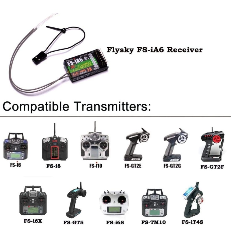 Flysky FS-IA6 Receiver 6CH Dua - Fpv Antenna Receiver ulasan dan harga