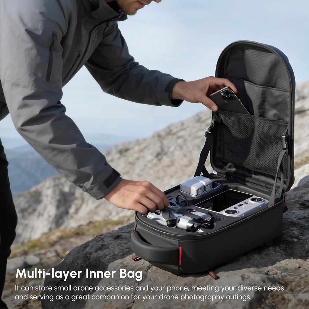 Waterproof Hard Carrying Backp - Drone Dji Rc Mini 3 Pro ulasan dan harga