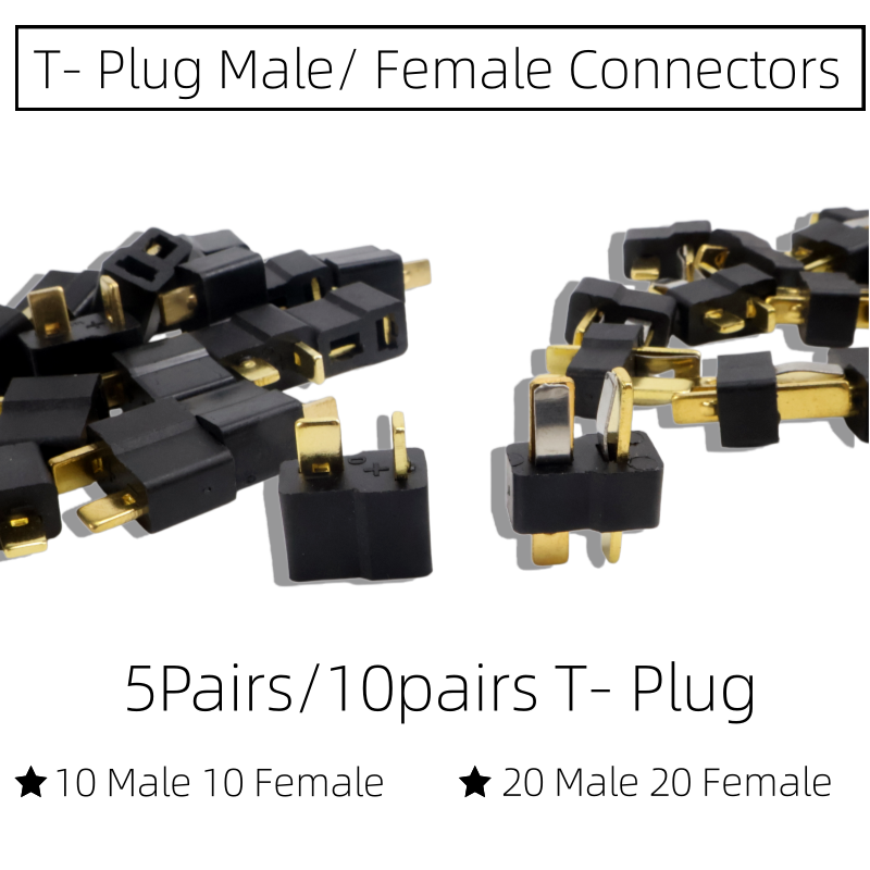 T Plug Male Female Connectors  - Drone Rc Not Connected ulasan dan harga