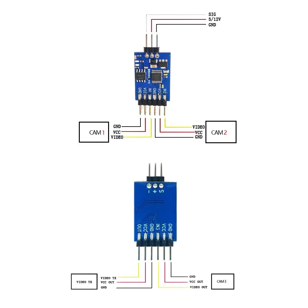 5.8G 3 Channel Video Switcher  - Drone Rc1 ulasan dan harga
