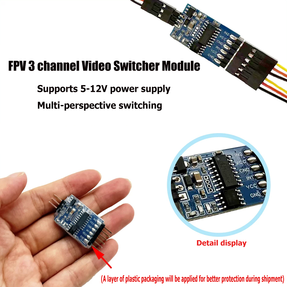 5.8G 3 Channel Video Switcher  - Drone Rc1 ulasan dan harga