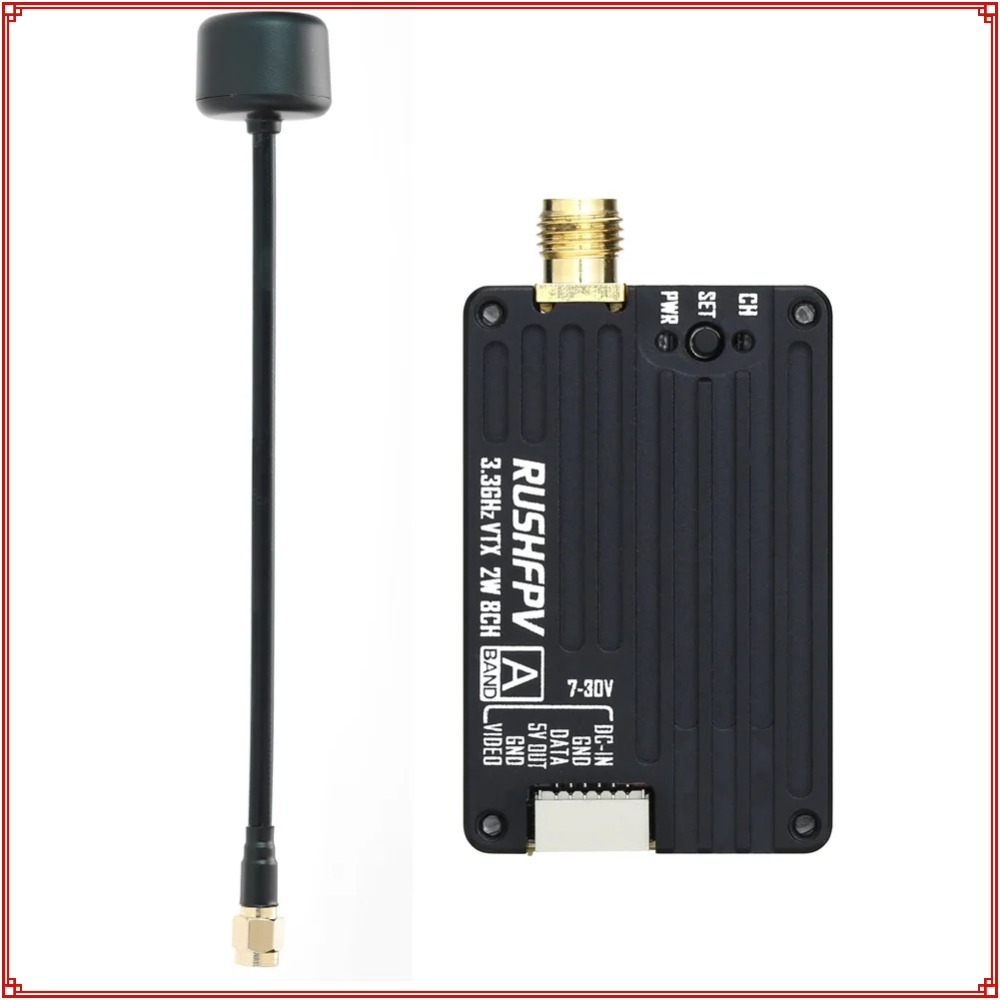 2026 New RUSHFPV 3.3G 2W VTX T - Drone Rc Transmitter And Receiver ulasan dan harga