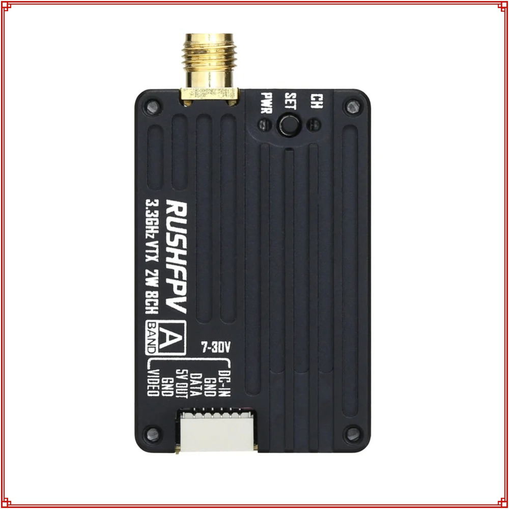 2026 New RUSHFPV 3.3G 2W VTX T - Drone Rc Transmitter And Receiver ulasan dan harga