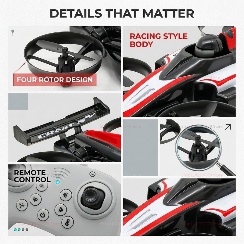 Mini Rc Flying Car 2.4G Remote - Rc Drone And Flying Car ulasan dan harga