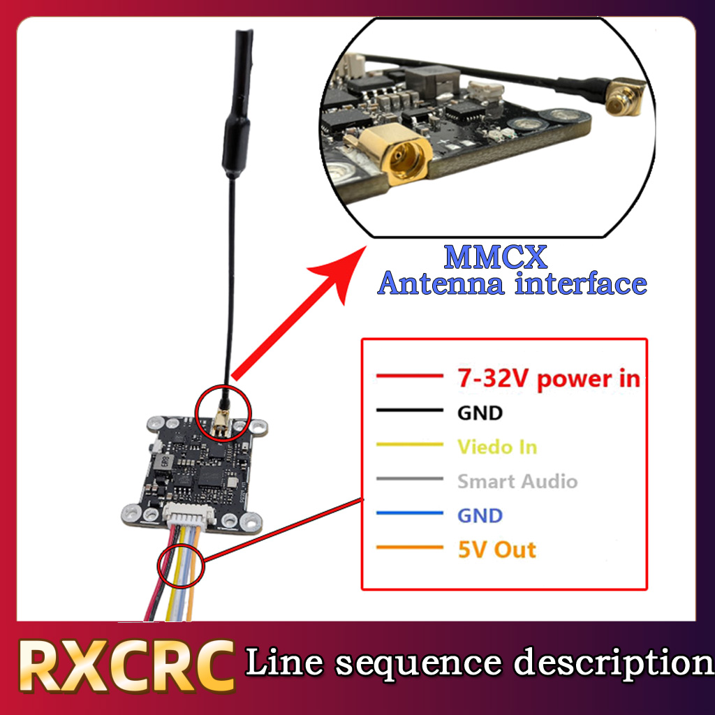 RXCRC 5.8G Module 48CH 1.6W VT - Drone Rc1 ulasan dan harga