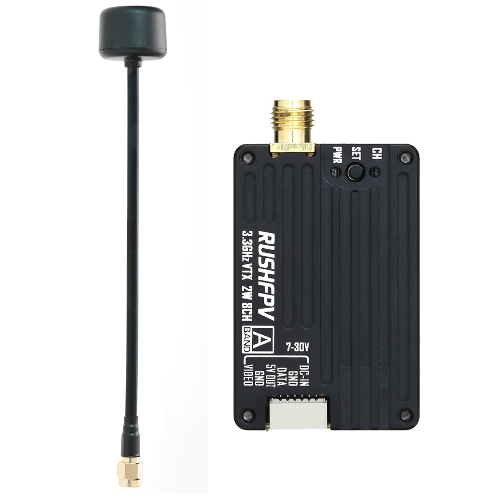 RUSHFPV 3.3G 2W VTX Transmitte - Drone Rc Transmitter And Receiver ulasan dan harga