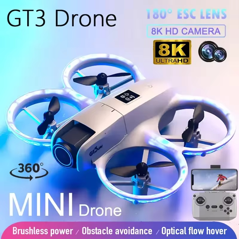 NEW GT3 Mini Drone 8K HD Dual  - Drone Gt3 Rc ulasan dan harga