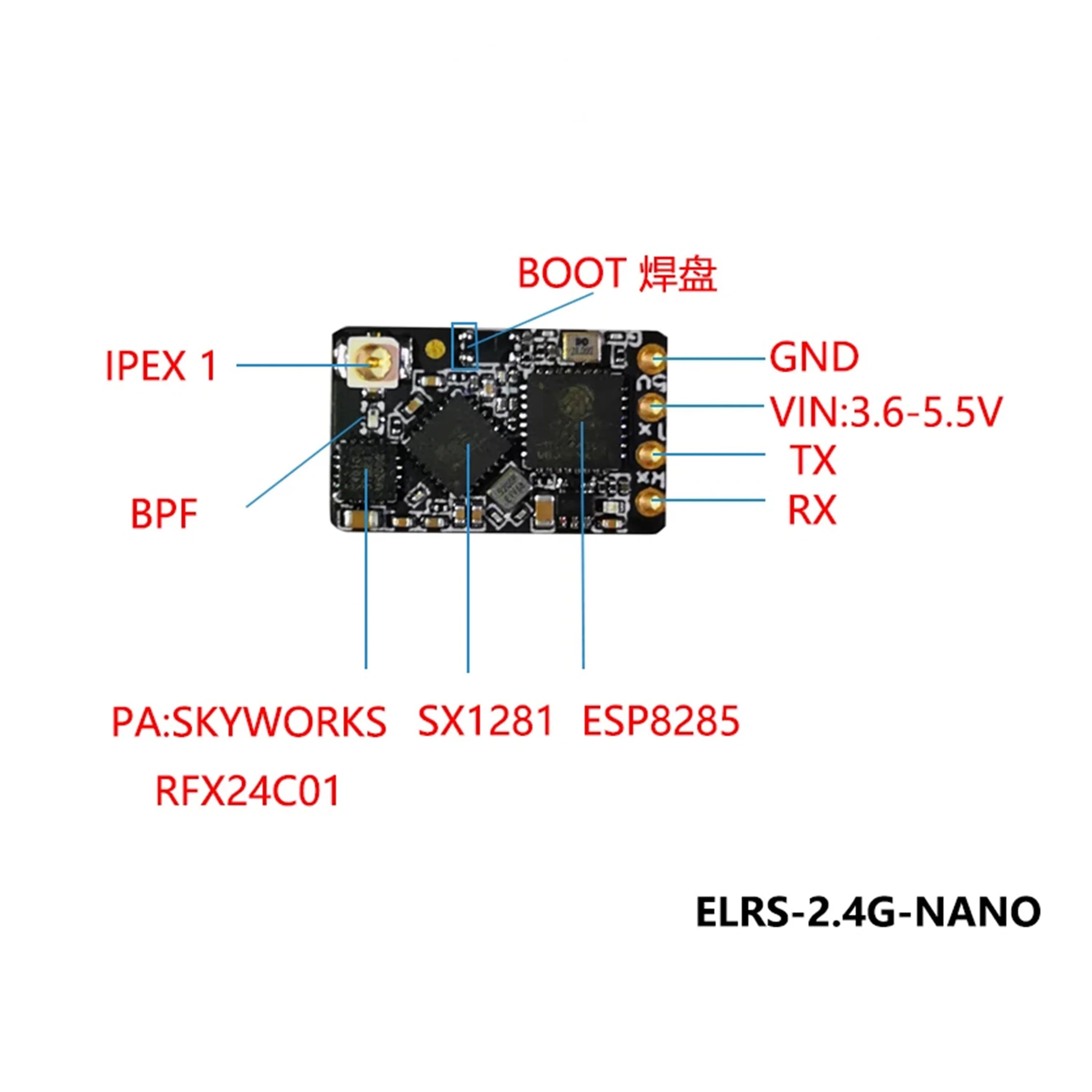1/5/10pcs ELRS 915MHz/2.4GHz N - Drone Rc Controller And Receiver ulasan dan harga