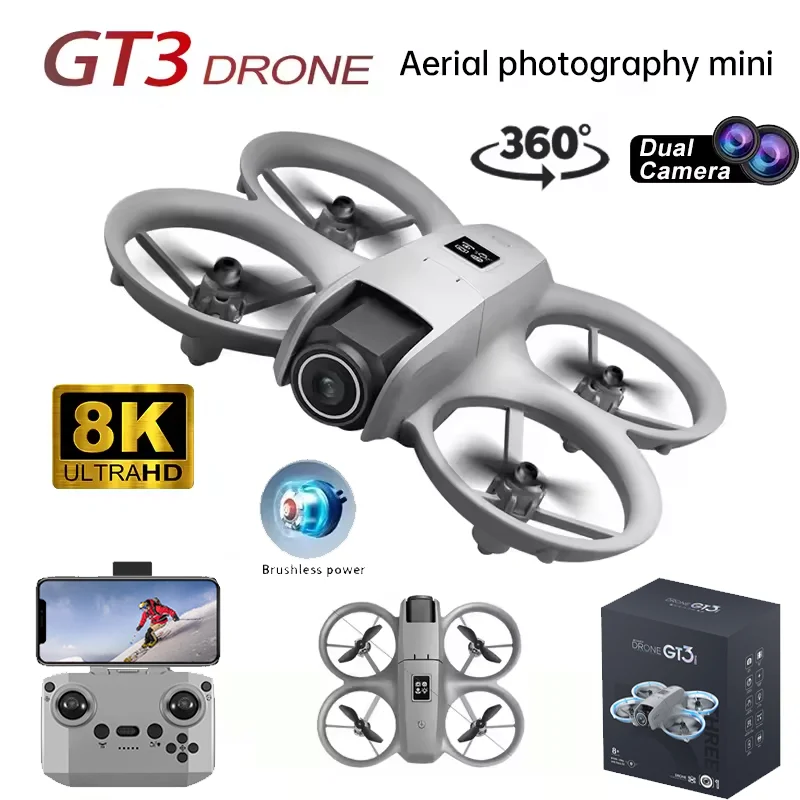 Original GT3 Drone 8K GPS HD A - Drone Gt3 Rc ulasan dan harga