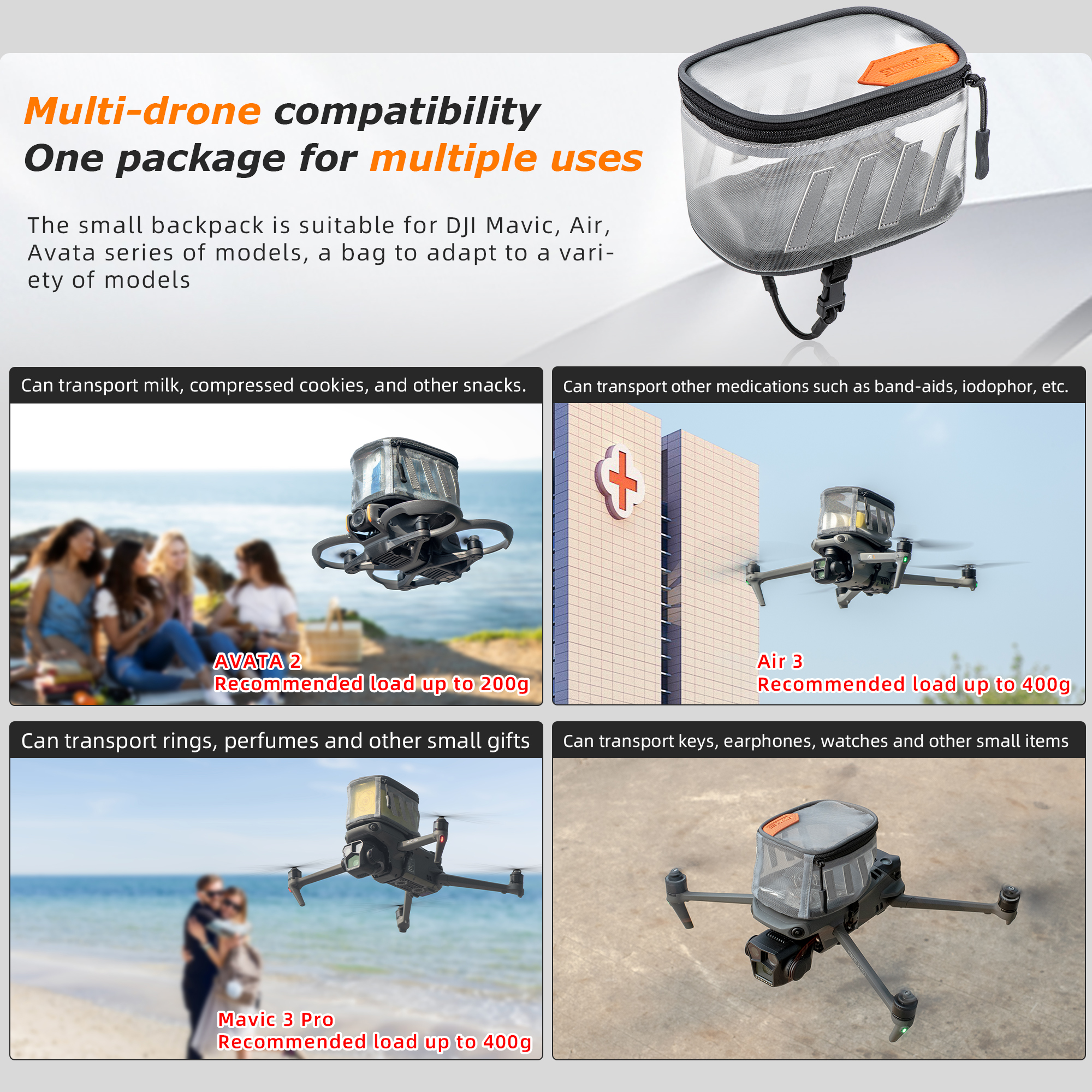 Drone Air Delivery Bag for DJI - Drone Rcfpvpro ulasan dan harga