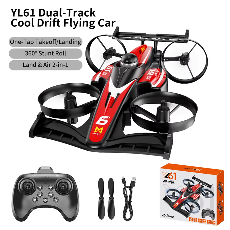 2026 Upgrade YL61 Dual-Use RC  - Rc Drone And Flying Car ulasan dan harga