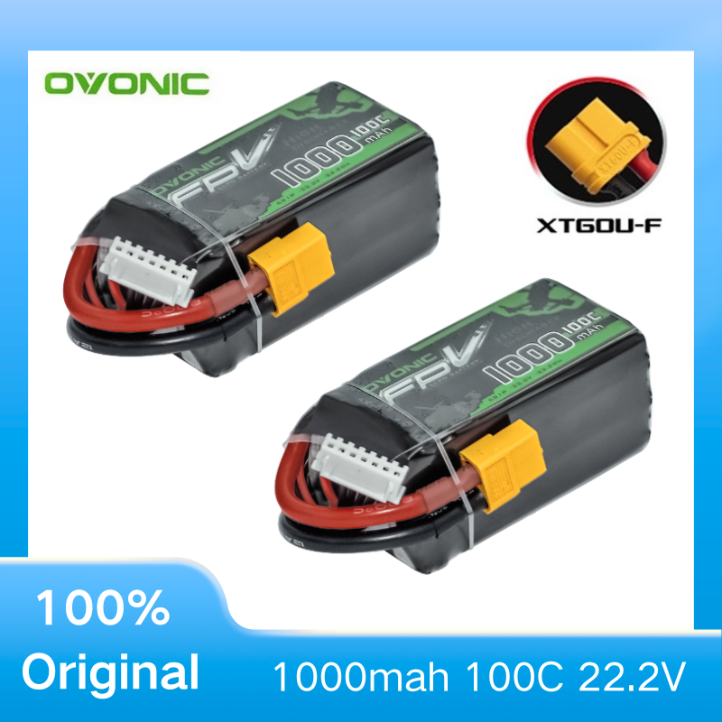 2Pcs OVONIC 1000mAh 100C 22.2V - Drone Zll Rc ulasan dan harga
