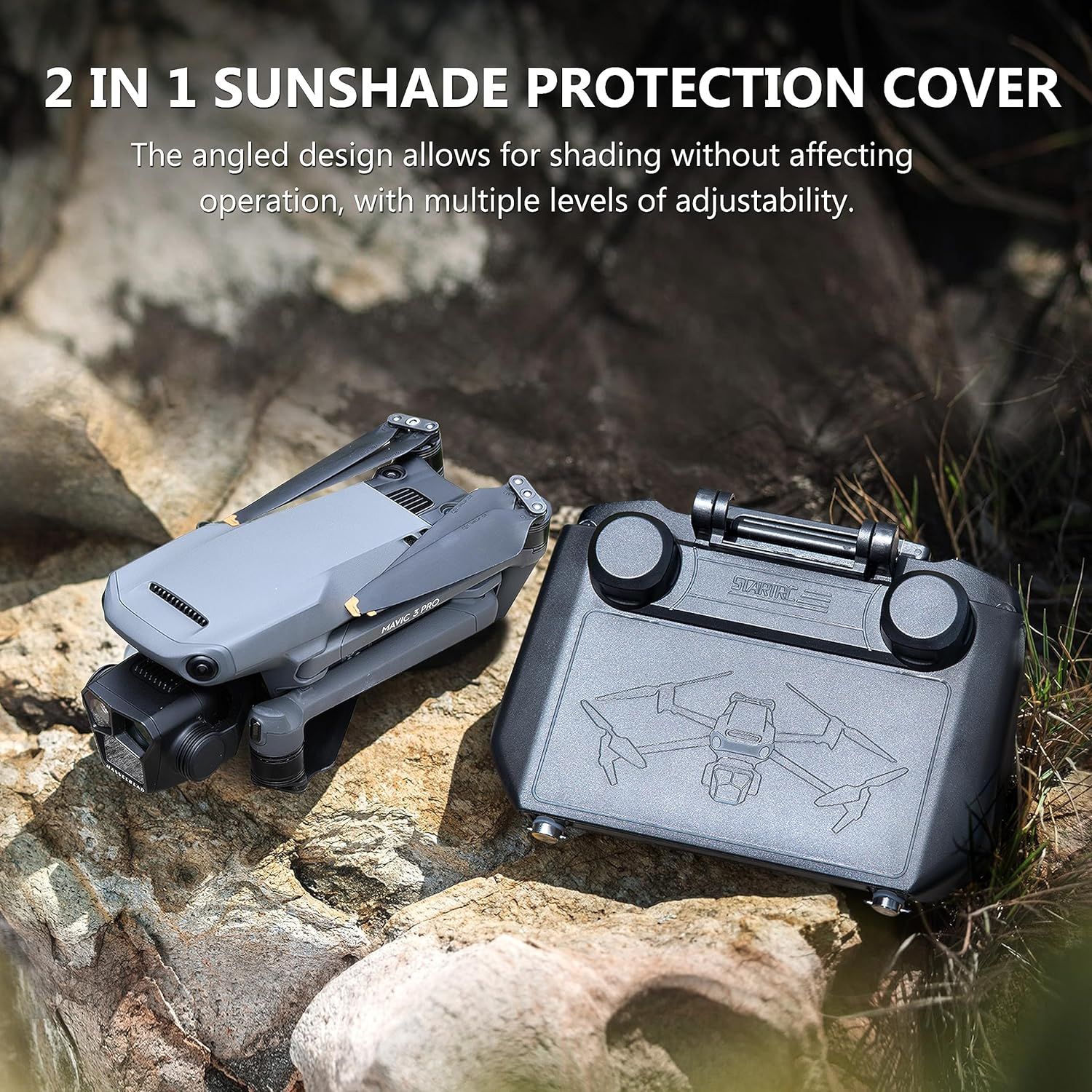 2-in-1 Sun Hood & Joystick Cov - Drone Rc Cover ulasan dan harga