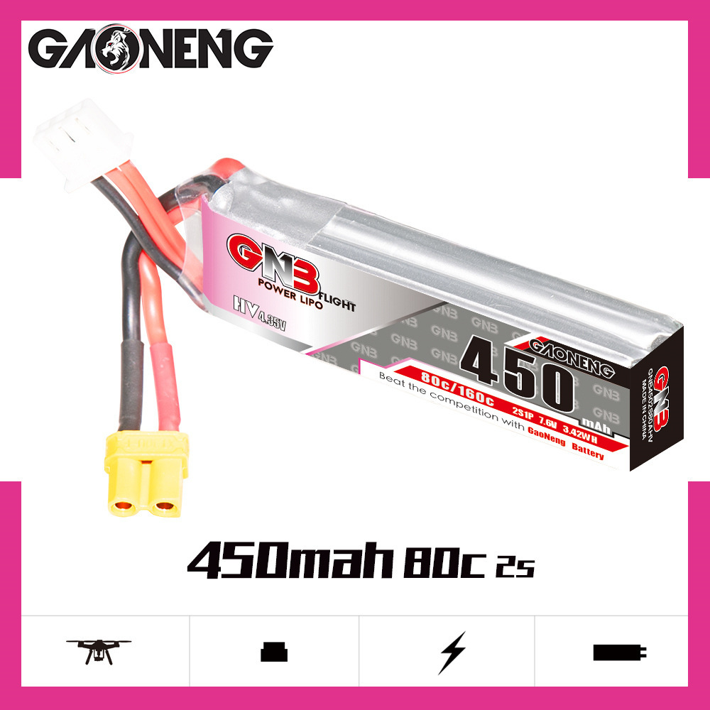 GNB LiPo Battery HV 2S 7.6V 45 - Drone Rc Board ulasan dan harga