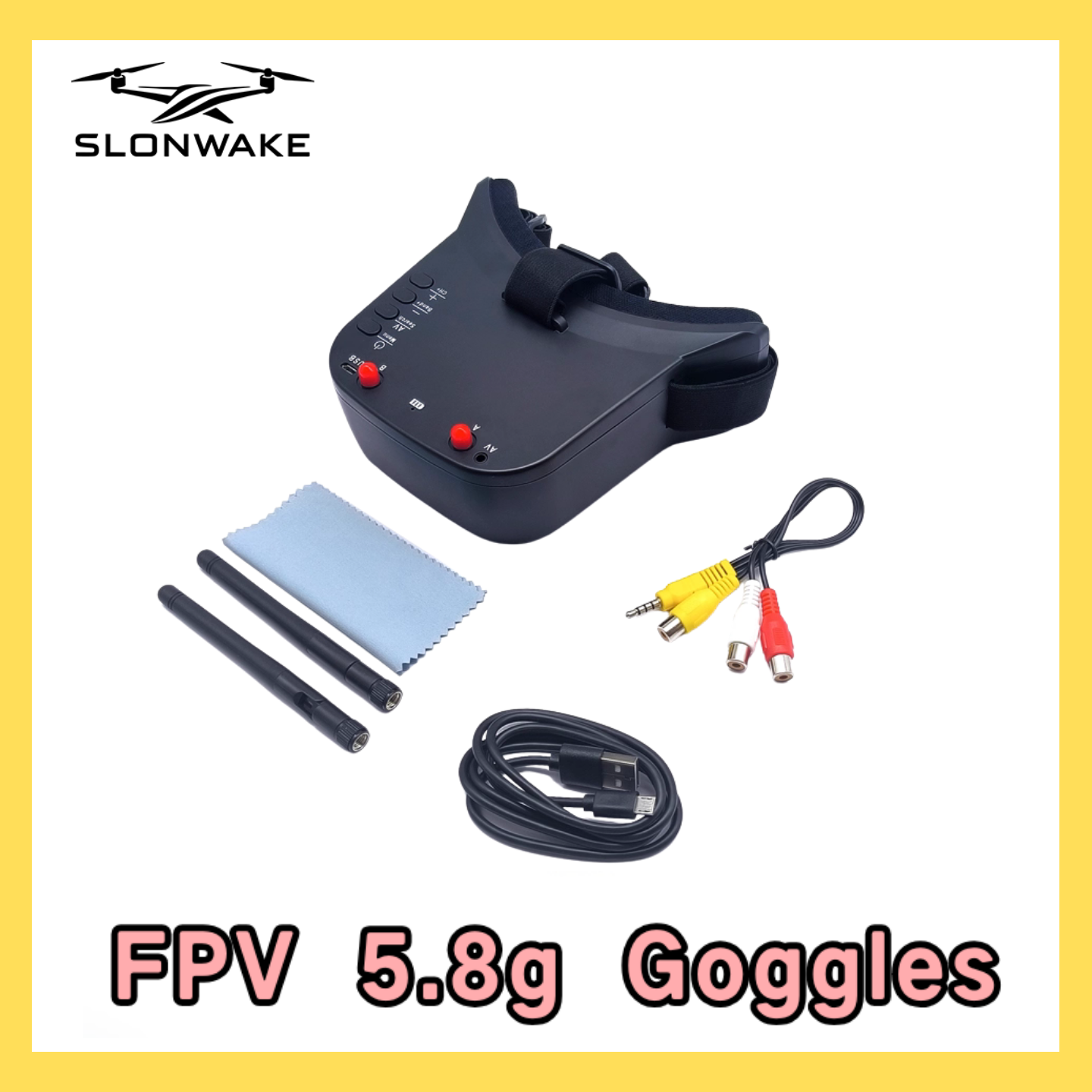 SLONWAKE 5.8G 48CH FPV 400mw V - Drone Rc1 ulasan dan harga