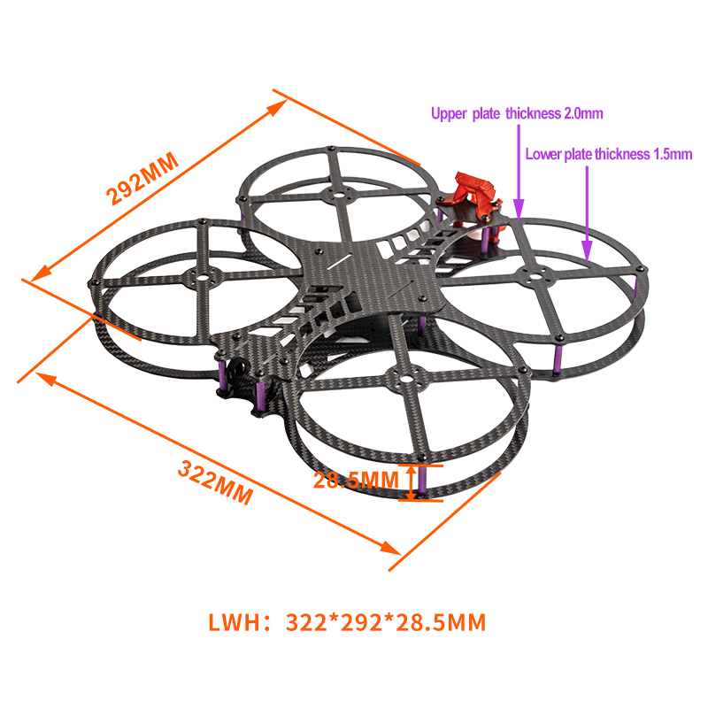 NEW 5 inch AOS Cine O5 EVO V1. - Drone Frame 5 Inch ulasan dan harga