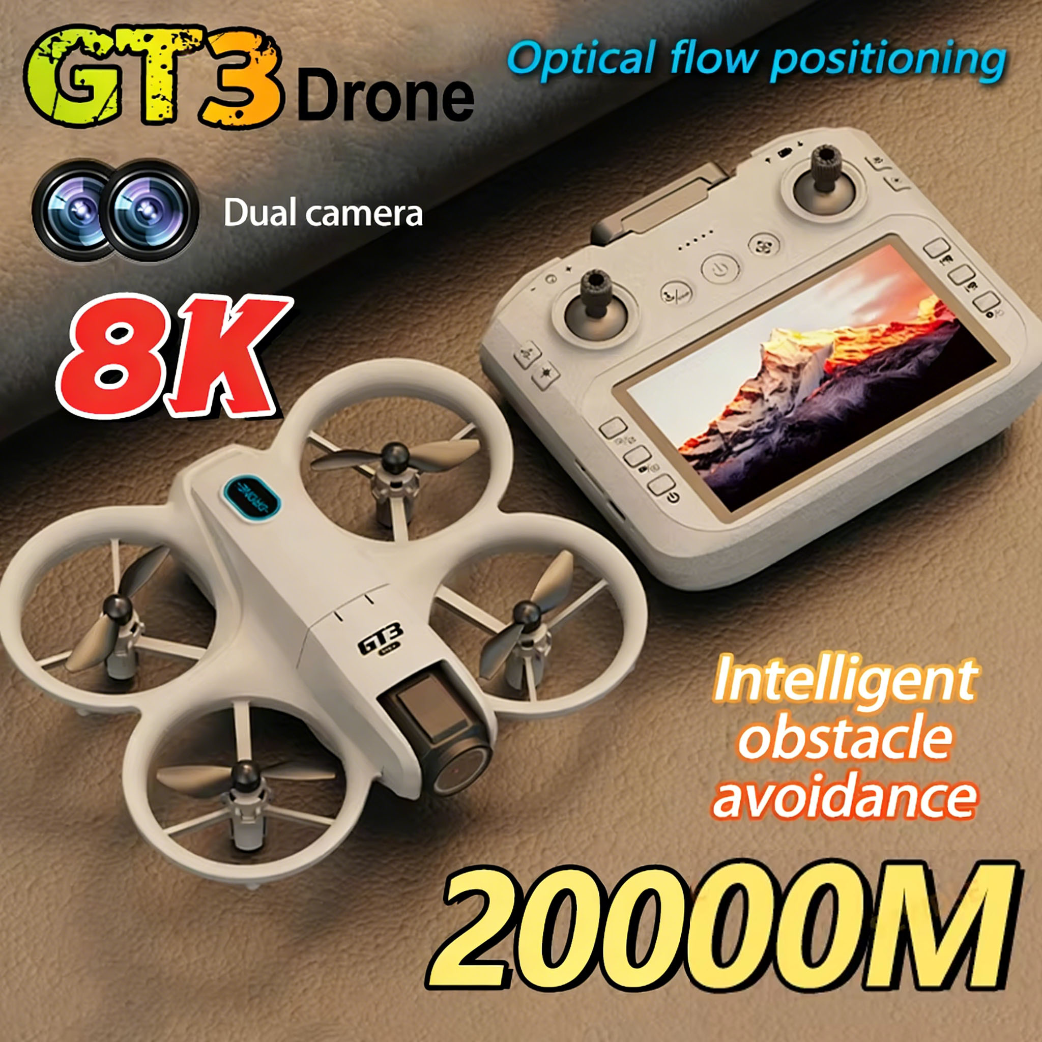 2026 New GT3 Mini Hot Drone 8K - Drone Gt3 Rc ulasan dan harga