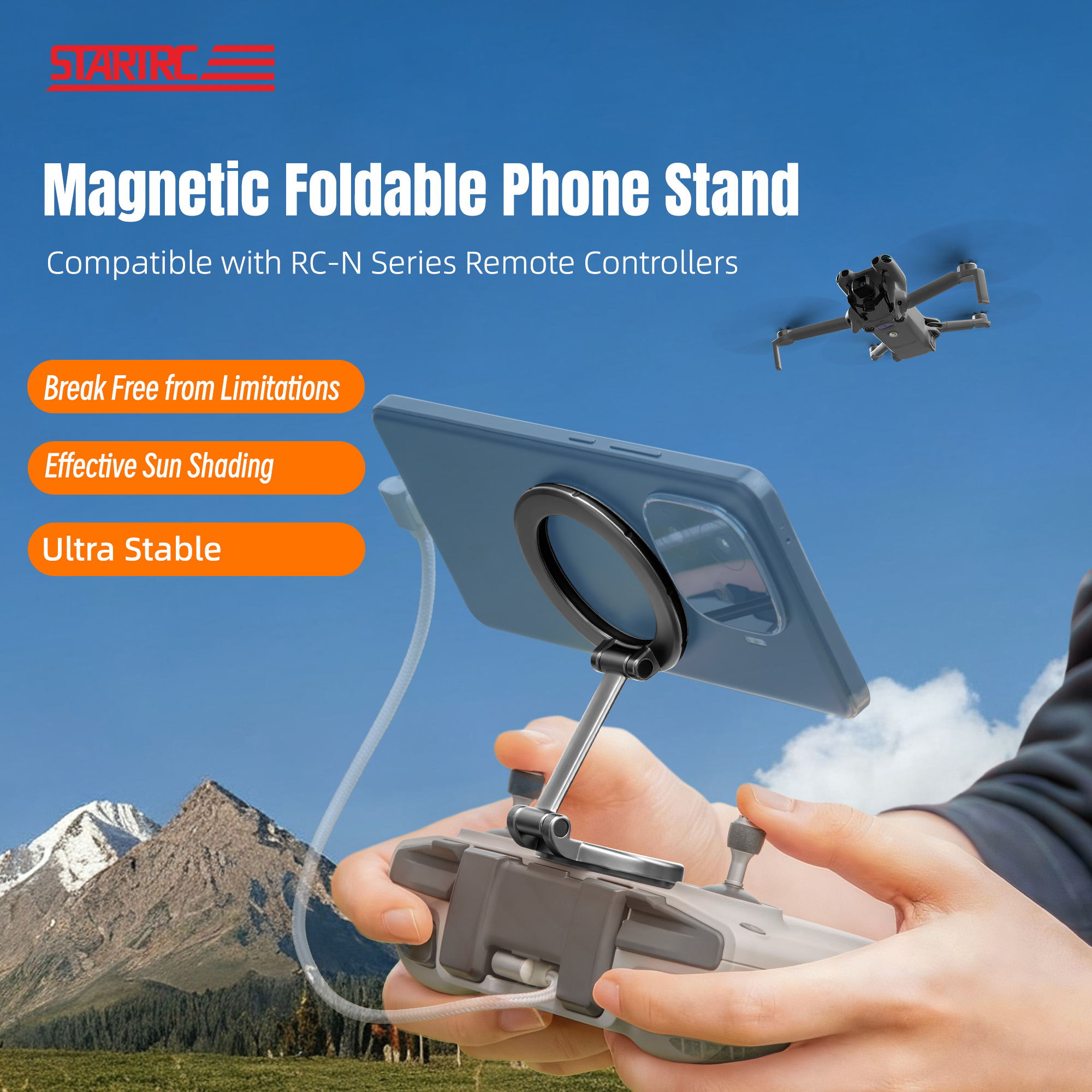 Adjustable Magnetic Phone Stan - Drone Rc N1 ulasan dan harga